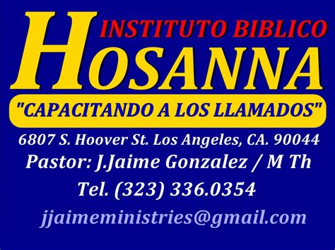 instituto biblico hosanna